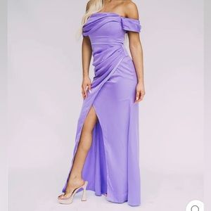 Lavender OTS Dress